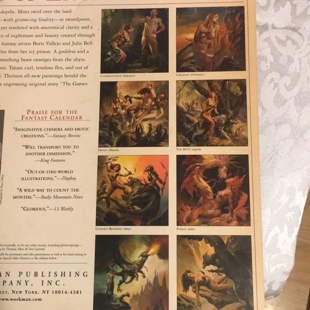 Boris Vallejo & Julie Bell Calendar’s